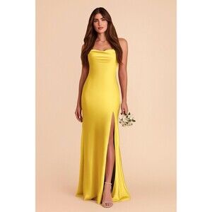 NWT Birdy Grey Olivia Bridesmaids Olivia Matte Satin Sunflower Yellow Small